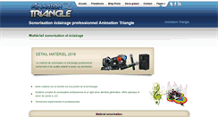 Desktop Screenshot of materiel.animationtriangle.fr